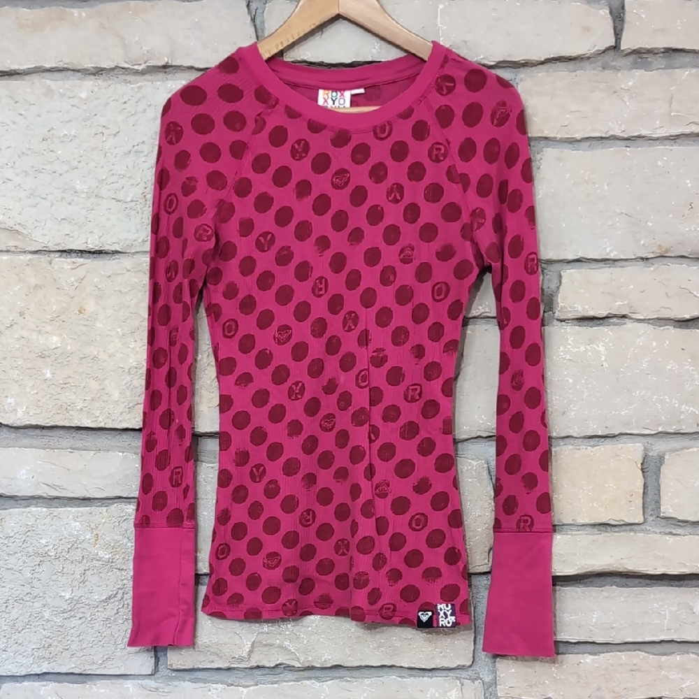 Vintage Roxy Pink Long Sleeve Top